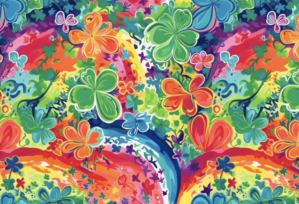 Rainbow Shamrocks