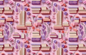 Pink & Purple 3D Books