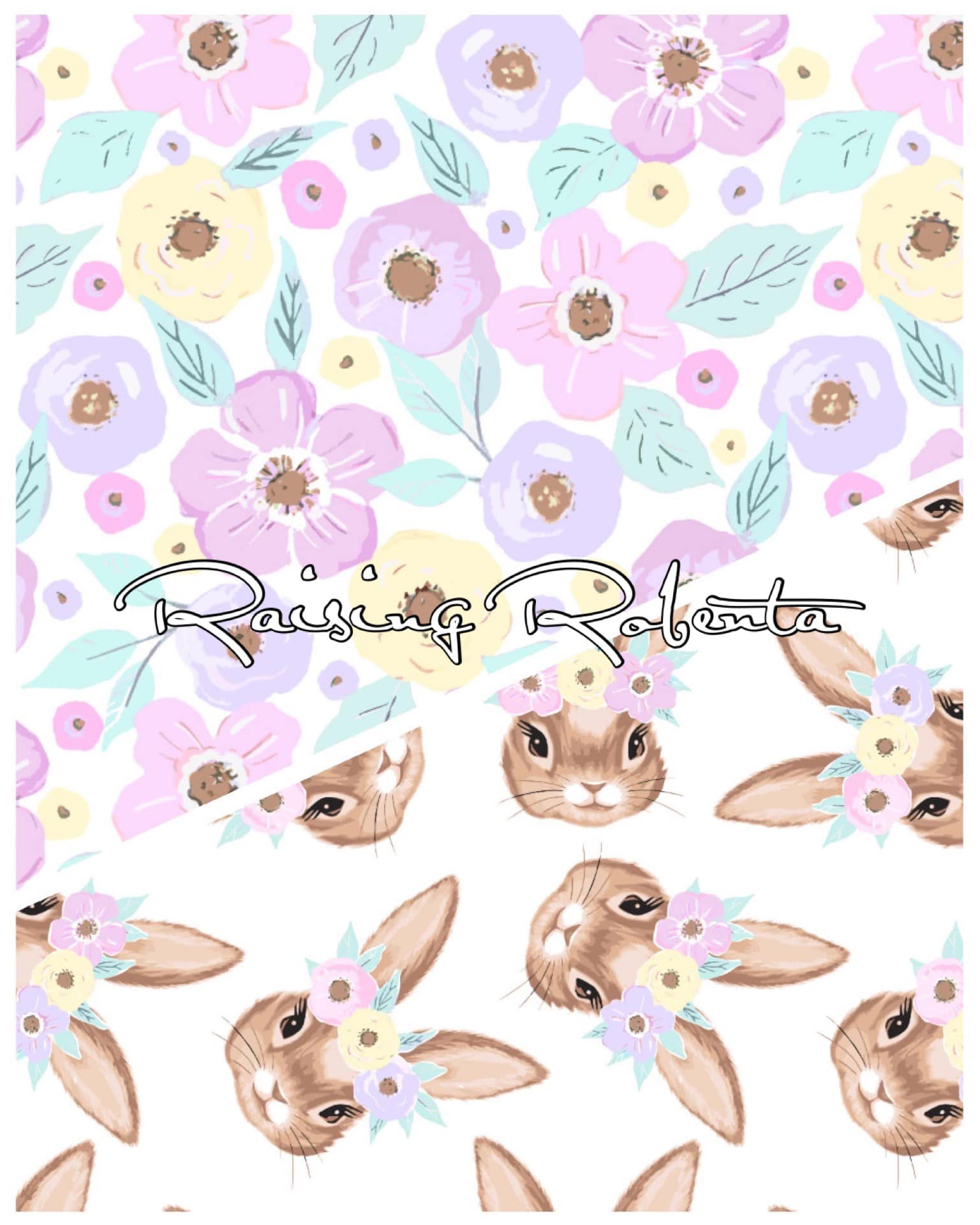 Boho Bunnies + Floral Coordinate
