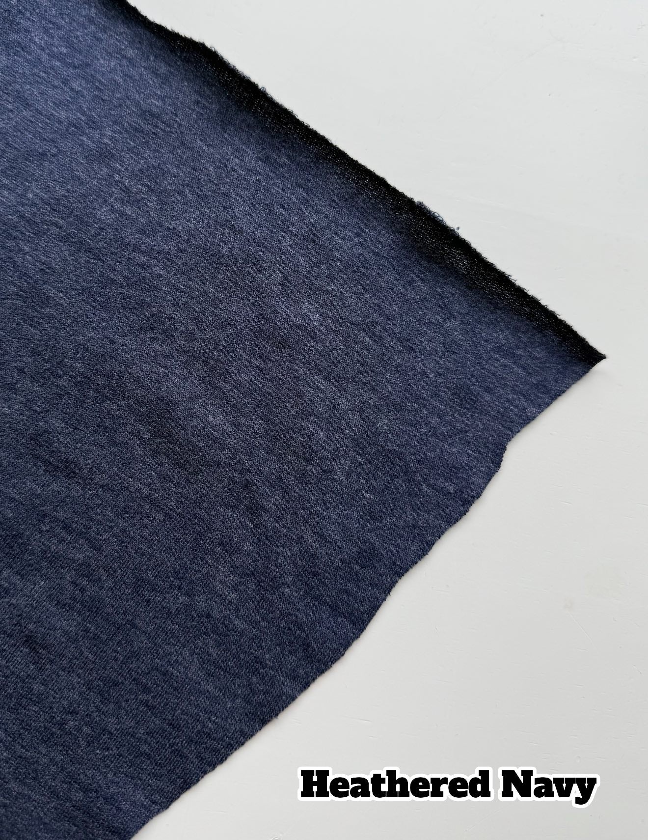 Heathered Navy French Terry