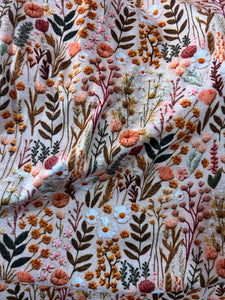 Neutral Flower Embroidery
