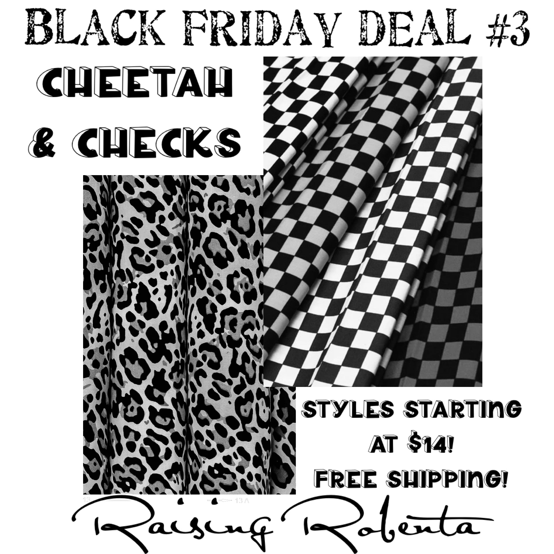 Black Friday Day 3 - Checkers & Cheetah