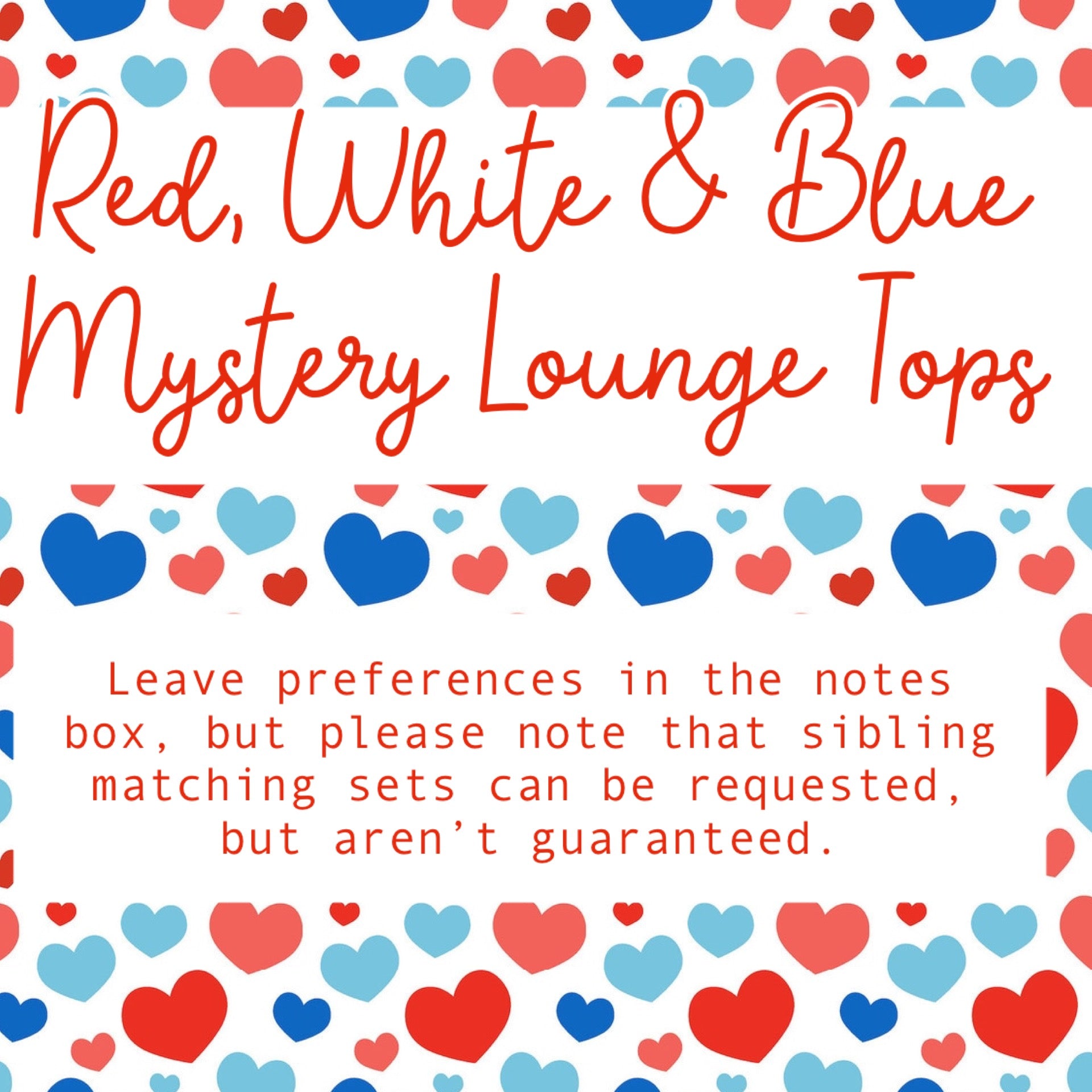 RWB Mystery Lounge Tops