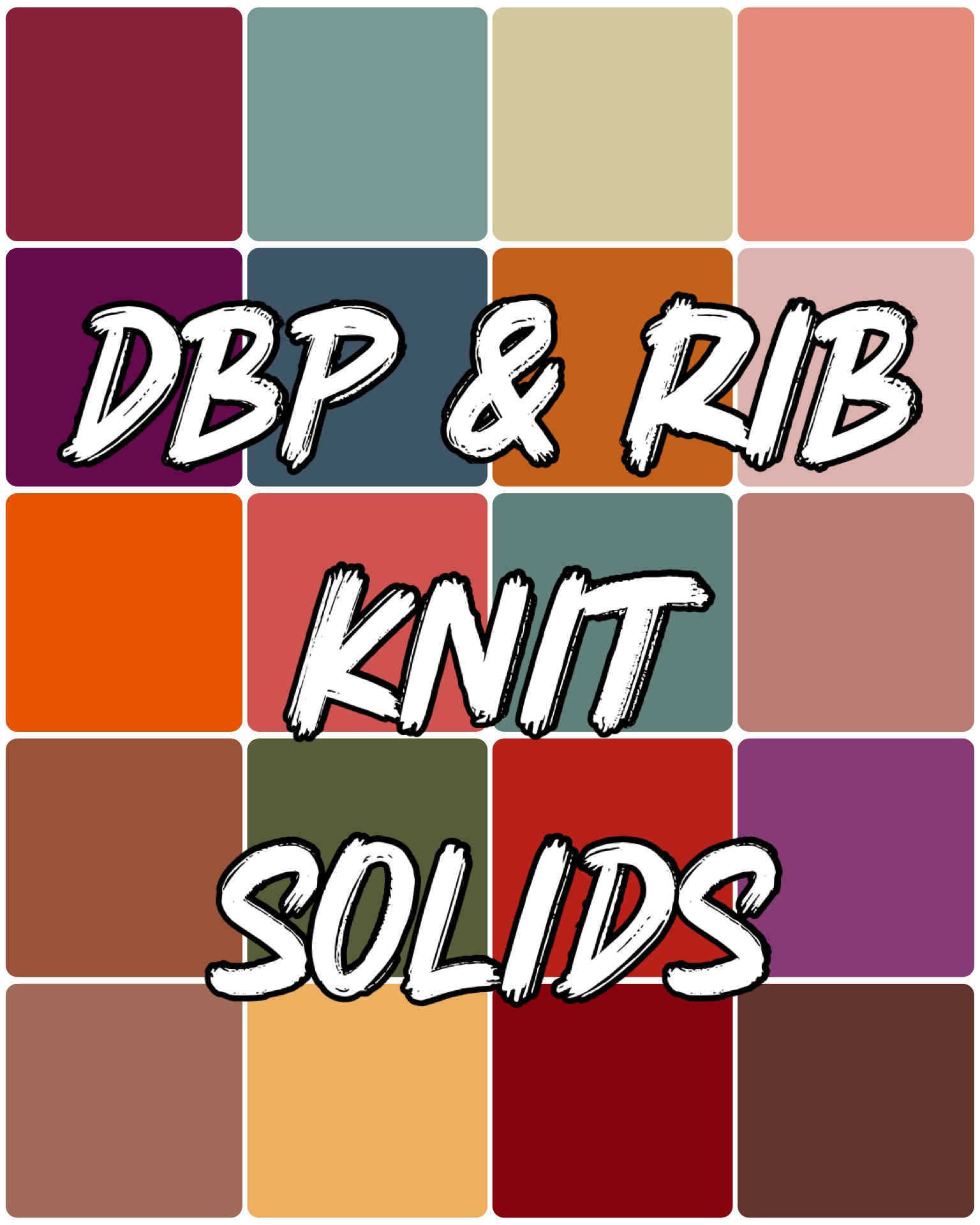 Fall Solids - DBP & Rib Knit