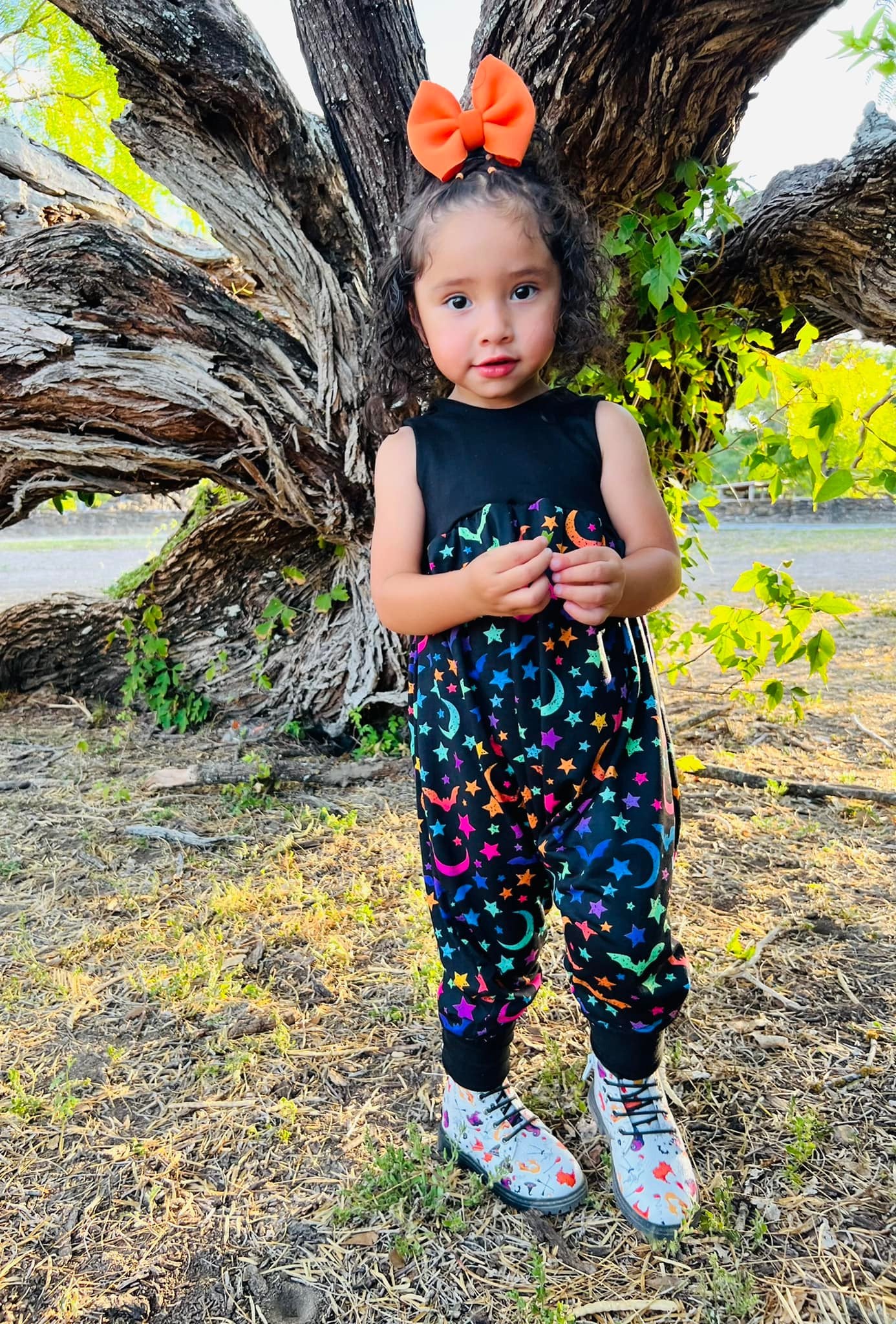 Neon Bats & Solid Black Coordinate