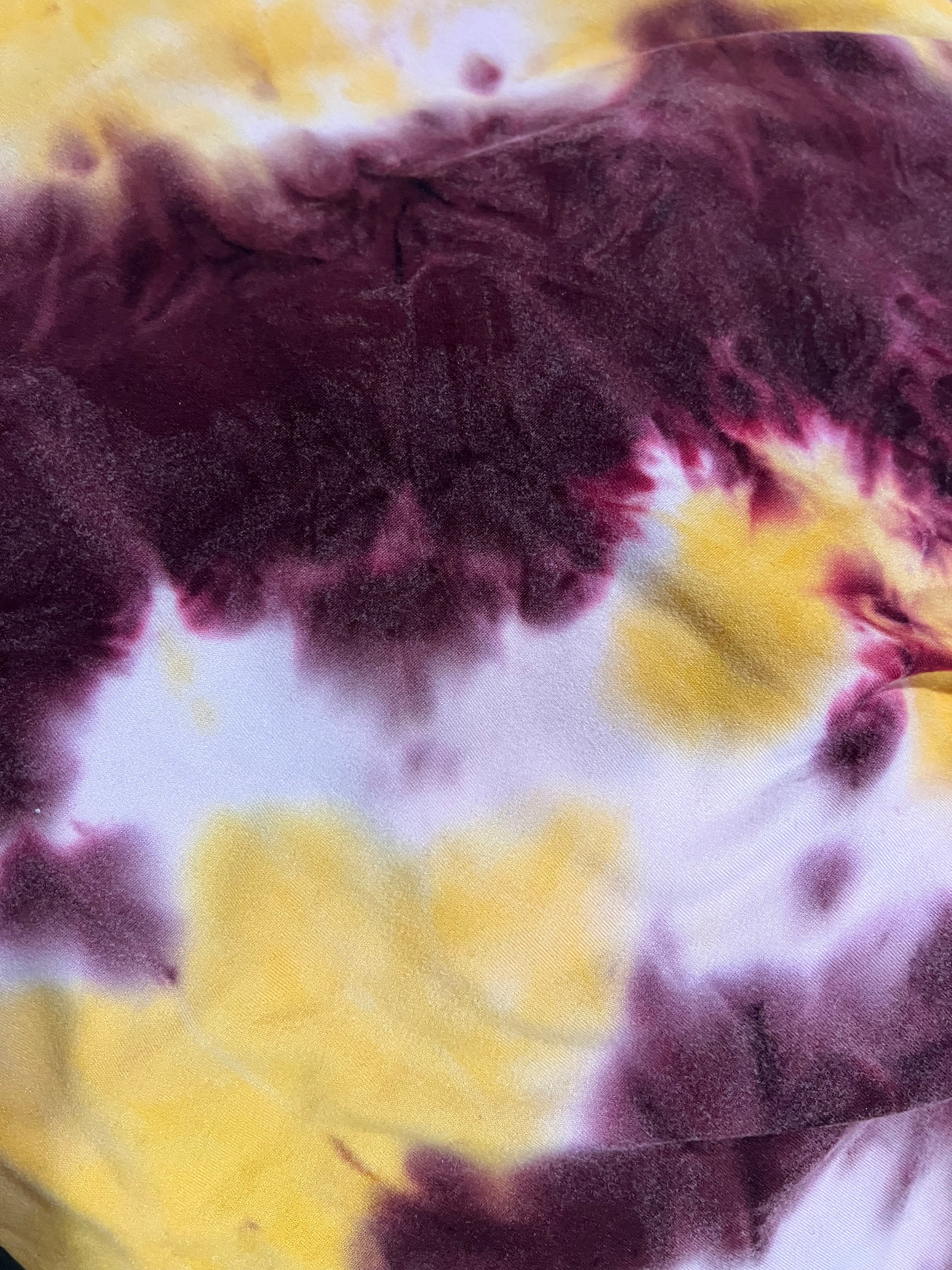 Mustard & Maroon Tie Dye