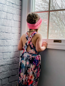 Navy & Pink Floral