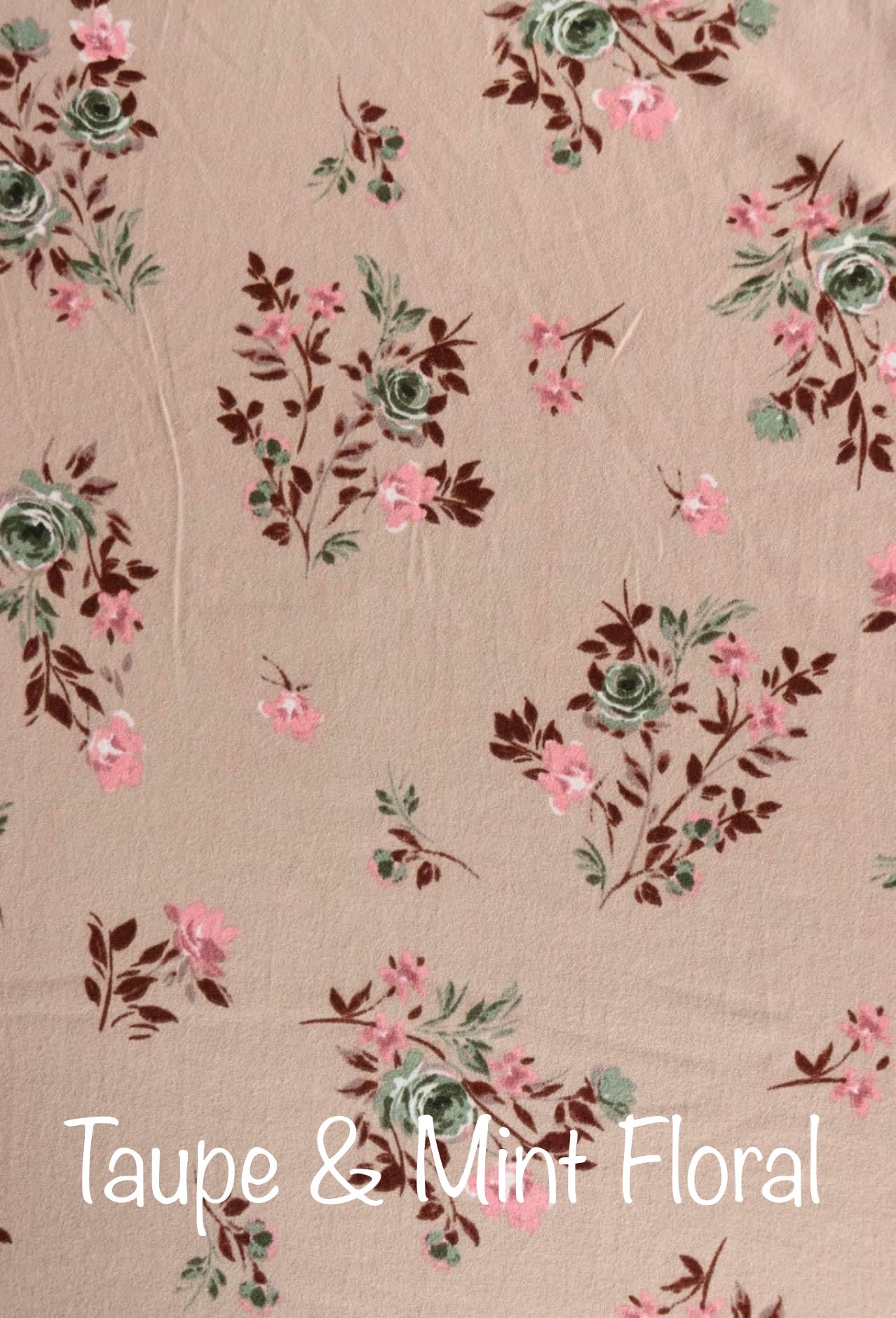 Taupe & Mint Floral