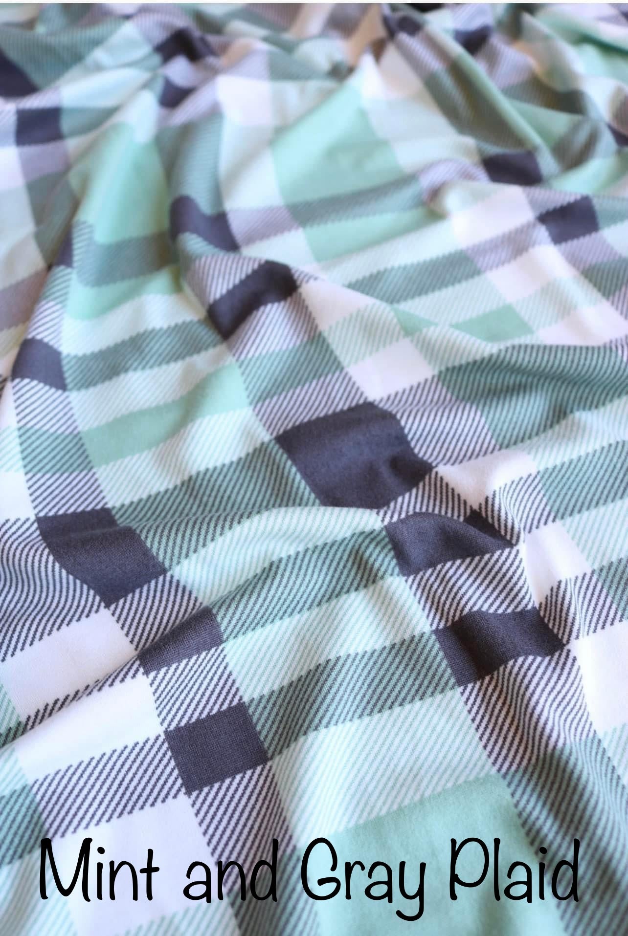 Mint & Gray Plaid