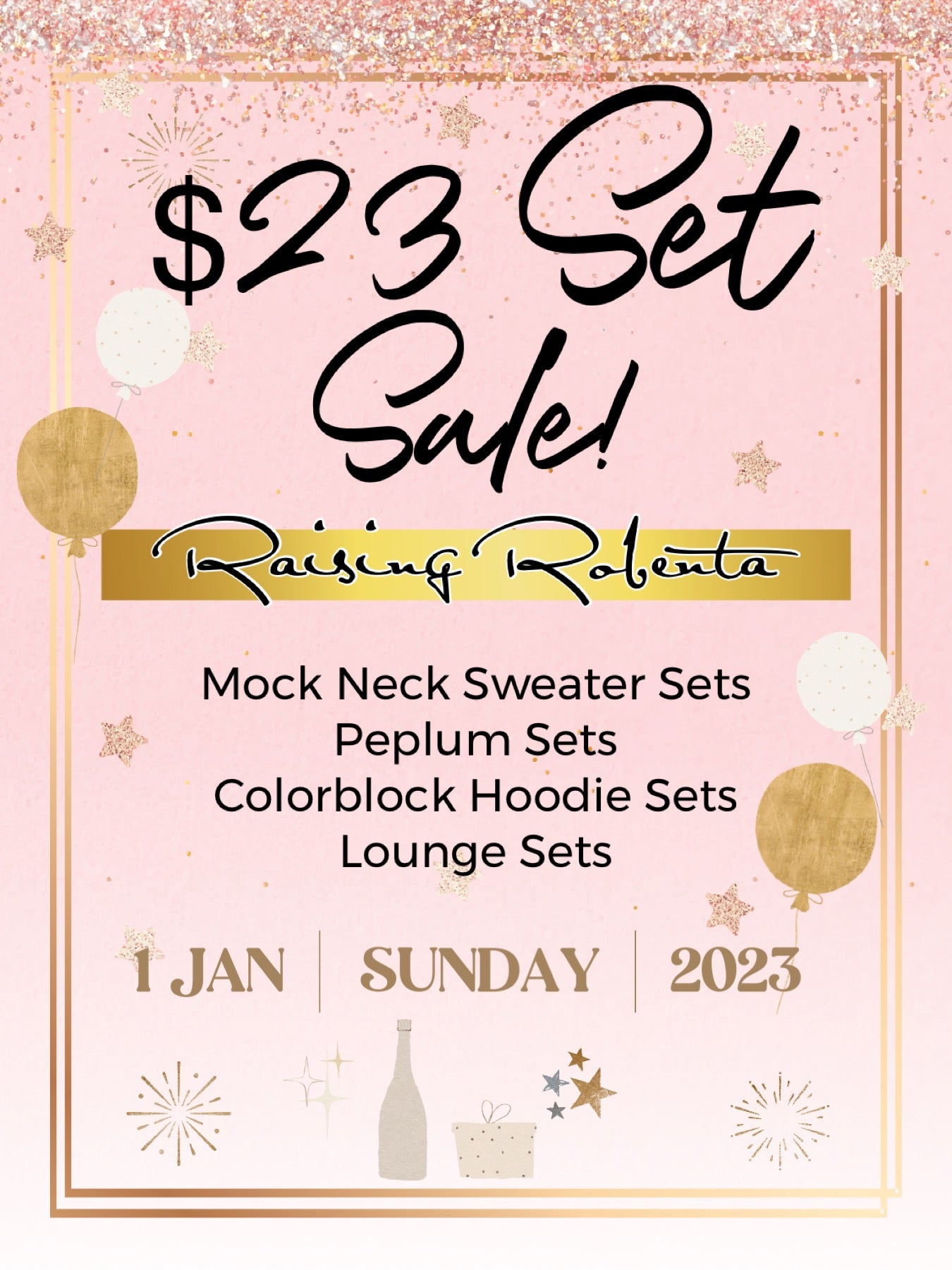 $23 Set Sale