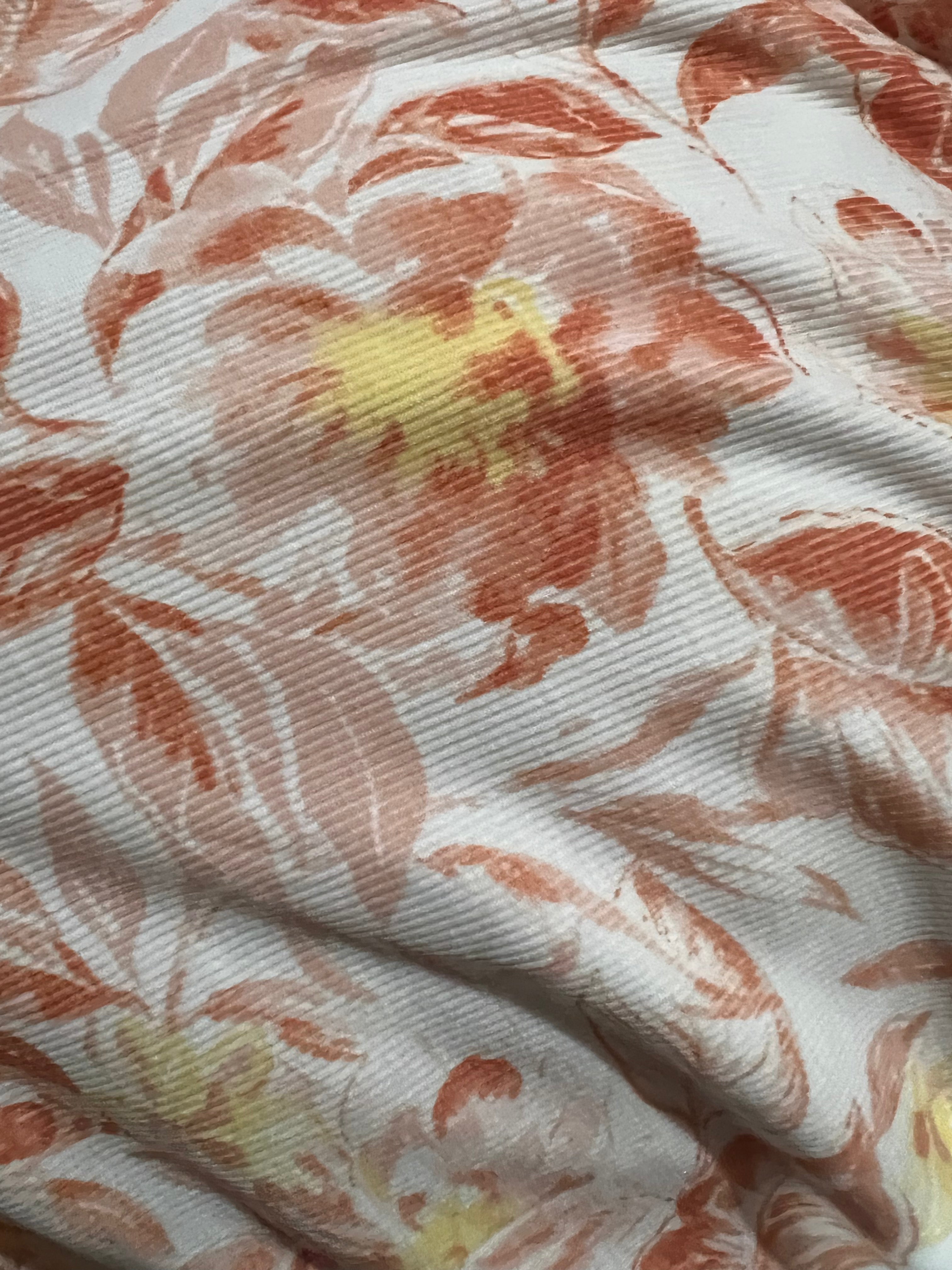 Creamsicle Floral Rib