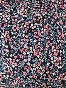 Navy Blue Mini Floral