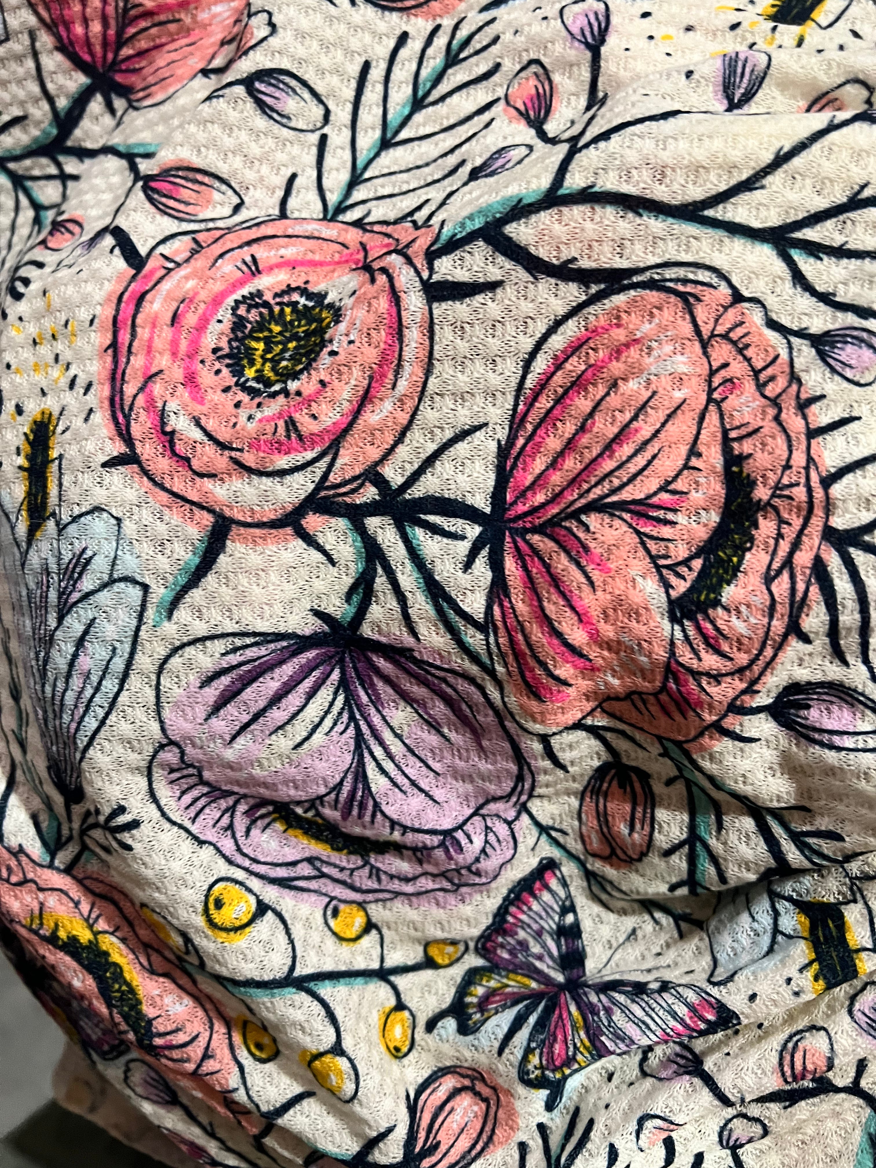 Poppies & Butterflies Waffle