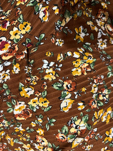 Fall Floral Rib Knit