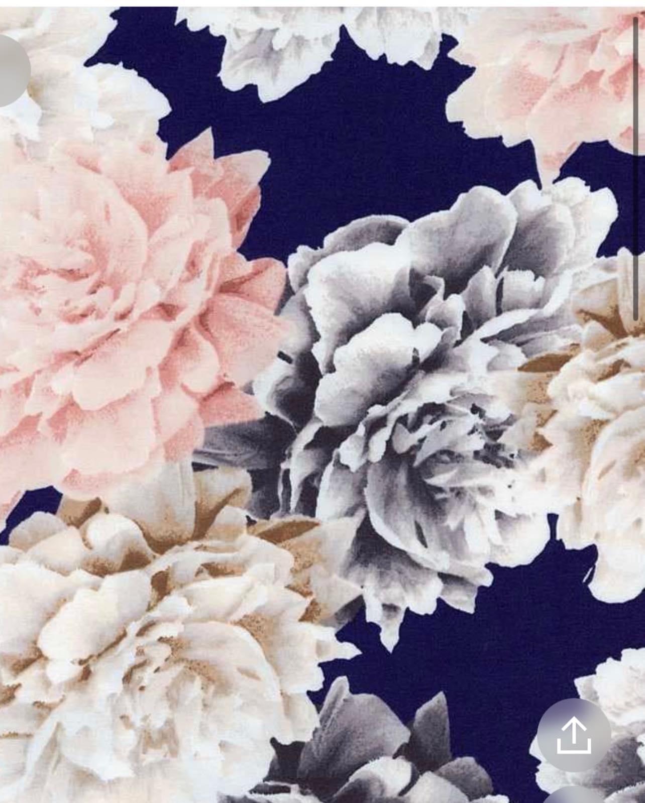 Navy Floral